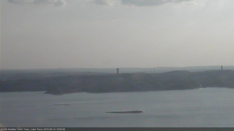 Lake Travis webcam, May 14, 2018 6:00 PM CT