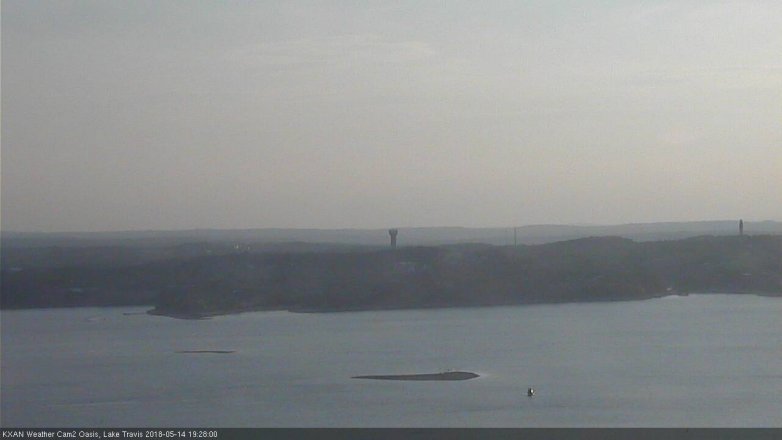 Lake Travis webcam, May 14, 2018 6:30 PM CT