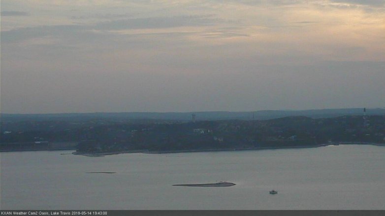 Lake Travis webcam, May 14, 2018 6:45 PM CT