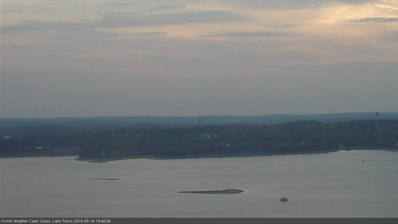 Lake Travis webcam, May 14, 2018 6:50 PM CT
