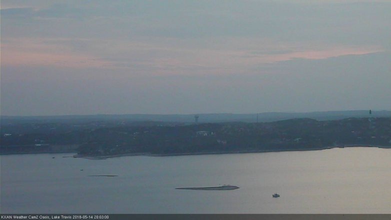 Lake Travis webcam, May 14, 2018 7:05 PM CT