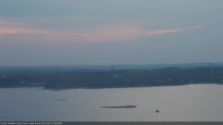 Lake Travis webcam, May 14, 2018 7:10 PM CT