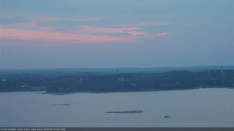 Lake Travis webcam, May 14, 2018 7:15 PM CT