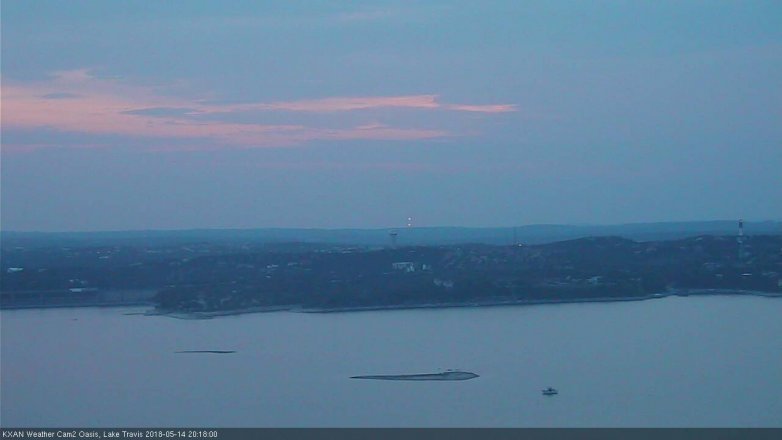 Lake Travis webcam, May 14, 2018 7:20 PM CT