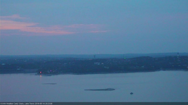 Lake Travis webcam, May 14, 2018 7:25 PM CT
