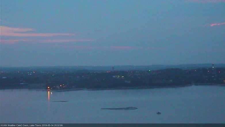 Lake Travis webcam, May 14, 2018 7:35 PM CT