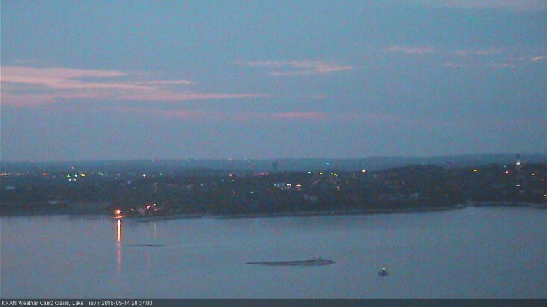 Lake Travis webcam, May 14, 2018 7:40 PM CT
