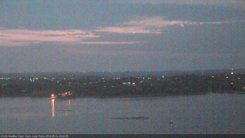 Lake Travis webcam, May 14, 2018 7:45 PM CT