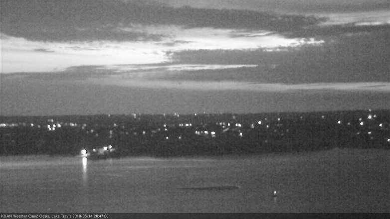 Lake Travis webcam, May 14, 2018 7:50 PM CT