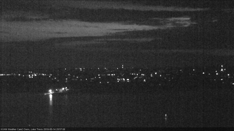 Lake Travis webcam, May 14, 2018 8:00 PM CT