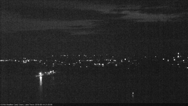 Lake Travis webcam, May 14, 2018 8:05 PM CT