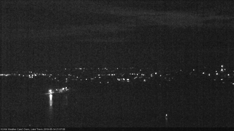 Lake Travis webcam, May 14, 2018 8:10 PM CT