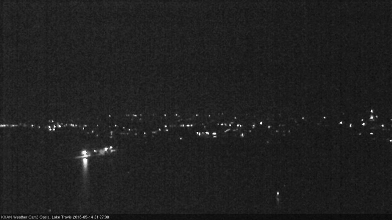 Lake Travis webcam, May 14, 2018 8:30 PM CT