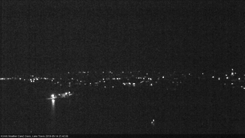 Lake Travis webcam, May 14, 2018 8:45 PM CT