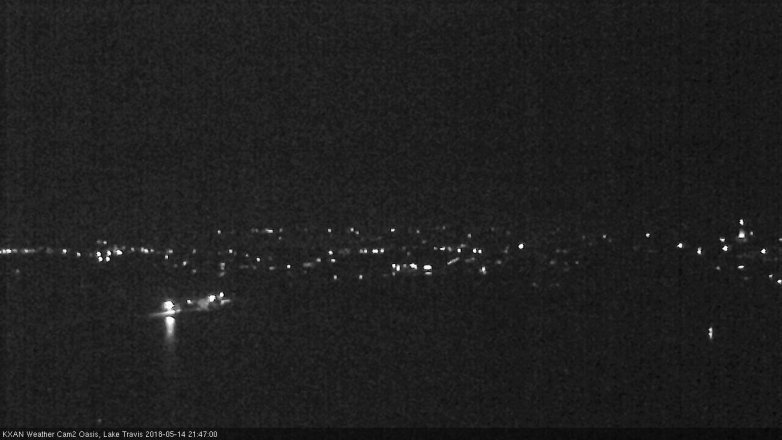 Lake Travis webcam, May 14, 2018 8:50 PM CT