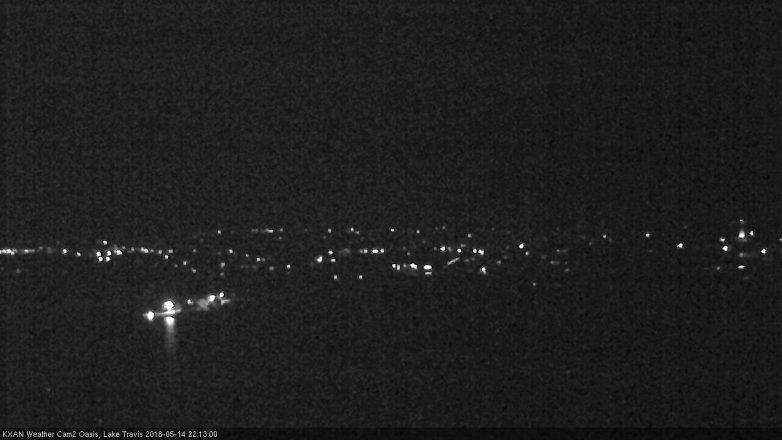Lake Travis webcam, May 14, 2018 9:15 PM CT