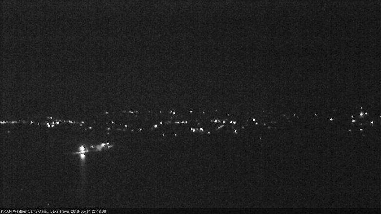 Lake Travis webcam, May 14, 2018 9:45 PM CT