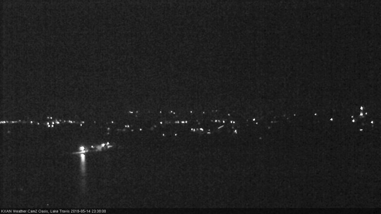 Lake Travis webcam, May 14, 2018 10:40 PM CT