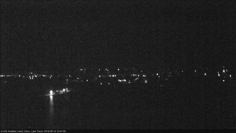 Lake Travis webcam, May 14, 2018 10:50 PM CT