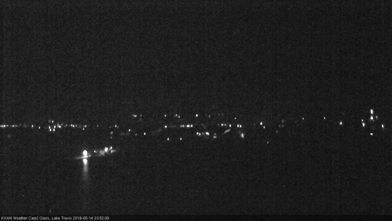Lake Travis webcam, May 14, 2018 10:55 PM CT