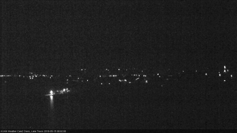 Lake Travis webcam, May 14, 2018 11:05 PM CT