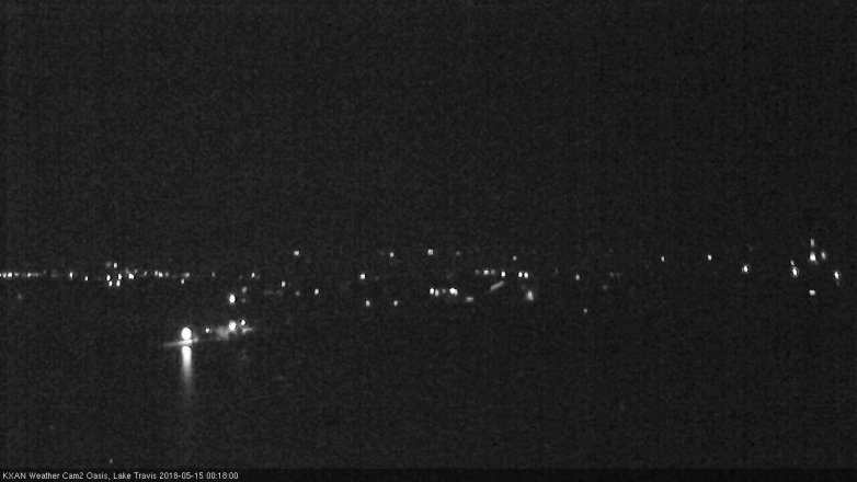 Lake Travis webcam, May 14, 2018 11:20 PM CT