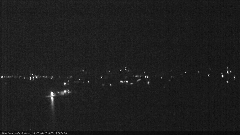 Lake Travis webcam, May 14, 2018 11:35 PM CT