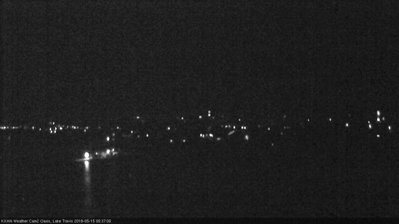 Lake Travis webcam, May 14, 2018 11:40 PM CT