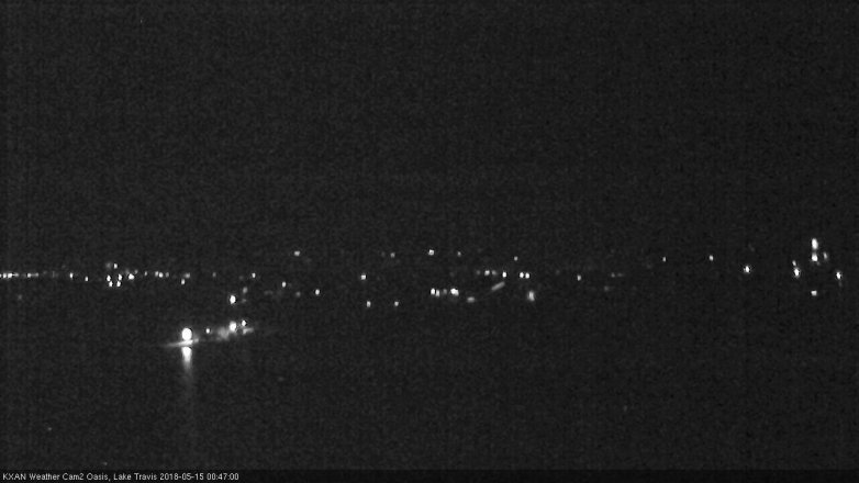 Lake Travis webcam, May 14, 2018 11:50 PM CT
