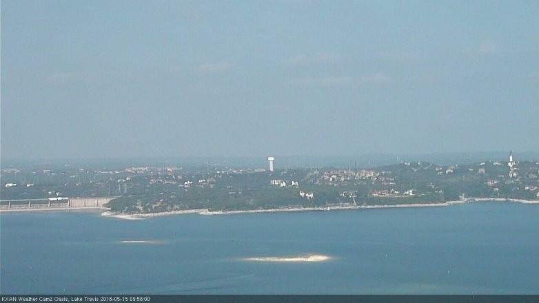 Lake Travis webcam, May 15, 2018 9:00 AM CT