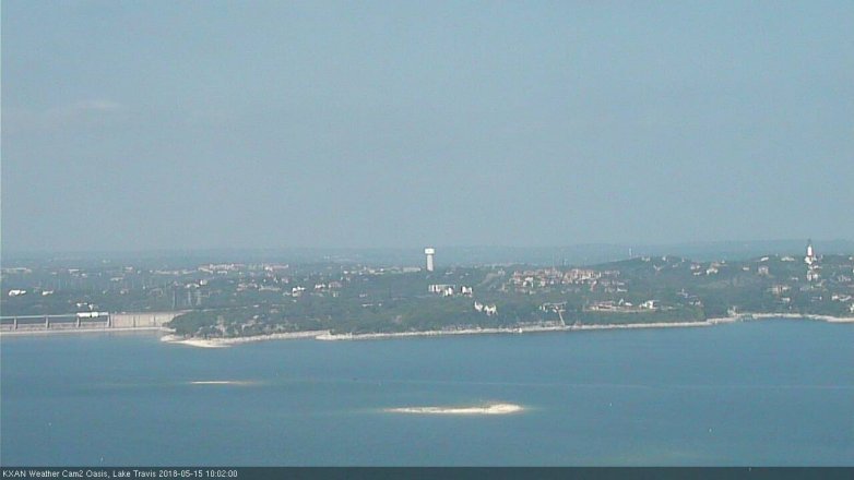 Lake Travis webcam, May 15, 2018 9:05 AM CT