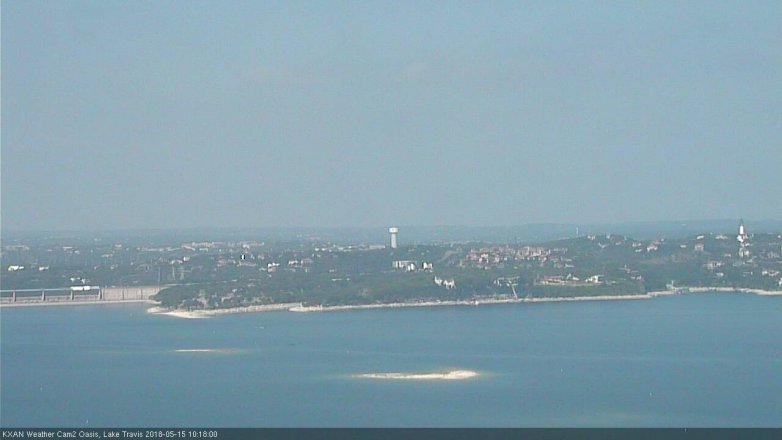 Lake Travis webcam, May 15, 2018 9:20 AM CT