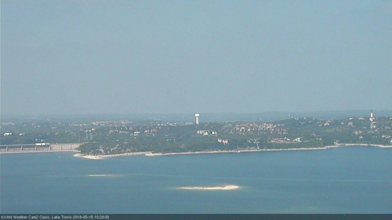 Lake Travis webcam, May 15, 2018 9:30 AM CT