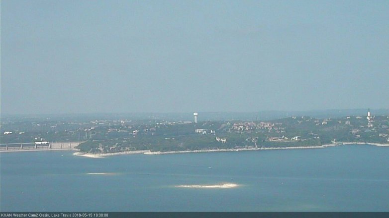 Lake Travis webcam, May 15, 2018 9:40 AM CT