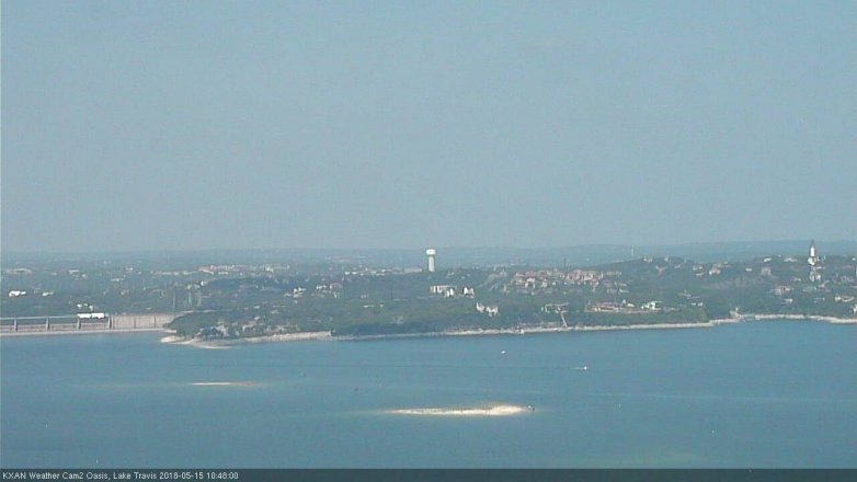 Lake Travis webcam, May 15, 2018 9:50 AM CT