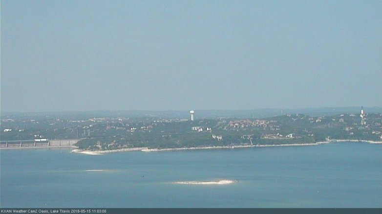 Lake Travis webcam, May 15, 2018 10:05 AM CT