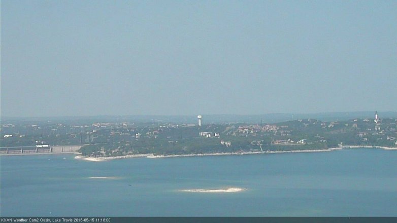 Lake Travis webcam, May 15, 2018 10:20 AM CT