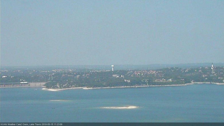 Lake Travis webcam, May 15, 2018 10:25 AM CT