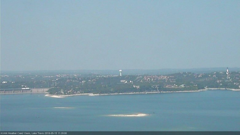 Lake Travis webcam, May 15, 2018 10:30 AM CT