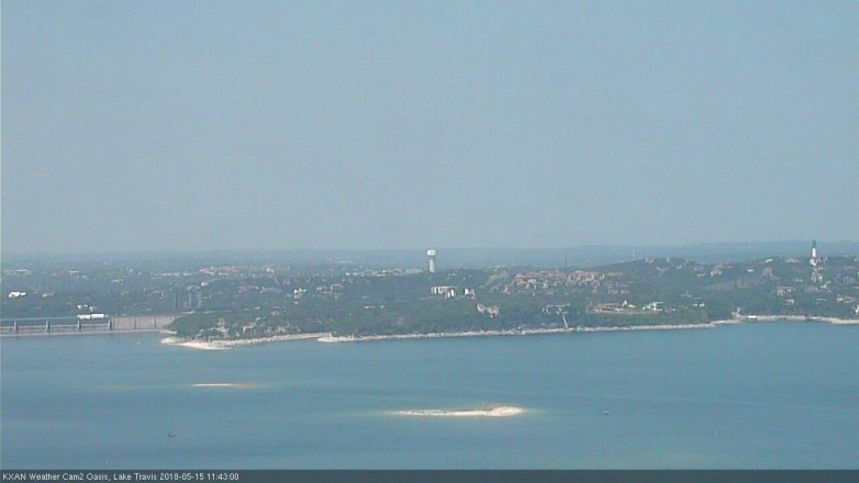 Lake Travis webcam, May 15, 2018 10:45 AM CT