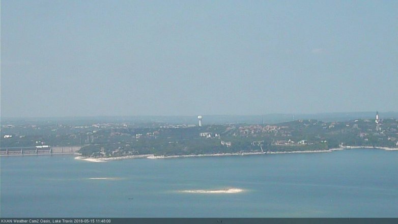 Lake Travis webcam, May 15, 2018 10:50 AM CT