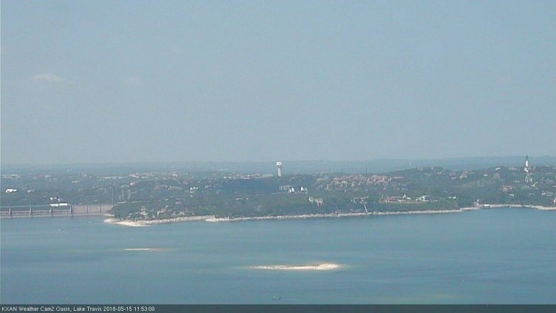 Lake Travis webcam, May 15, 2018 10:55 AM CT