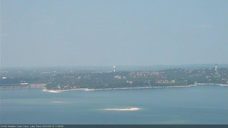 Lake Travis webcam, May 15, 2018 11:00 AM CT