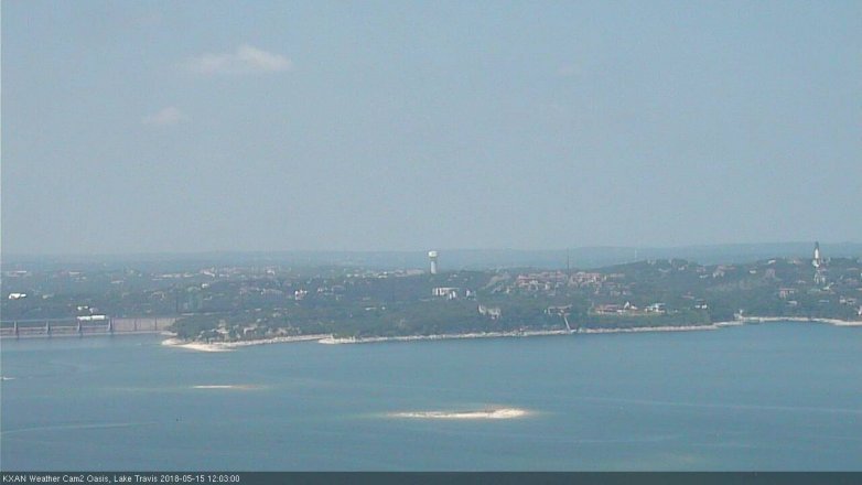 Lake Travis webcam, May 15, 2018 11:05 AM CT