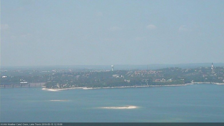 Lake Travis webcam, May 15, 2018 11:20 AM CT