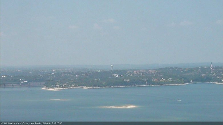 Lake Travis webcam, May 15, 2018 11:30 AM CT