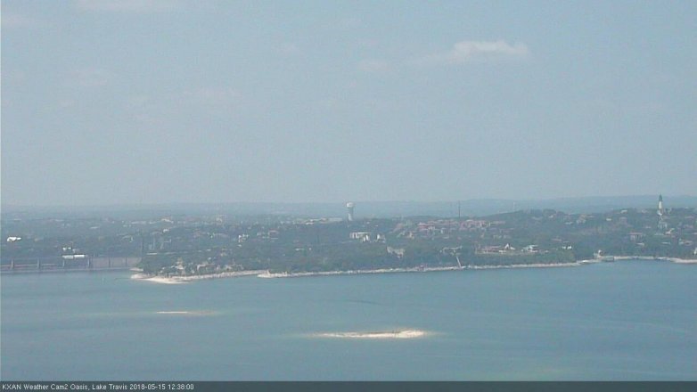 Lake Travis webcam, May 15, 2018 11:40 AM CT