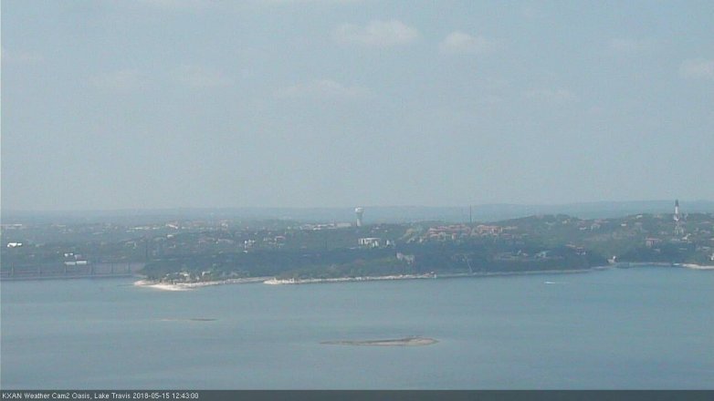 Lake Travis webcam, May 15, 2018 11:45 AM CT