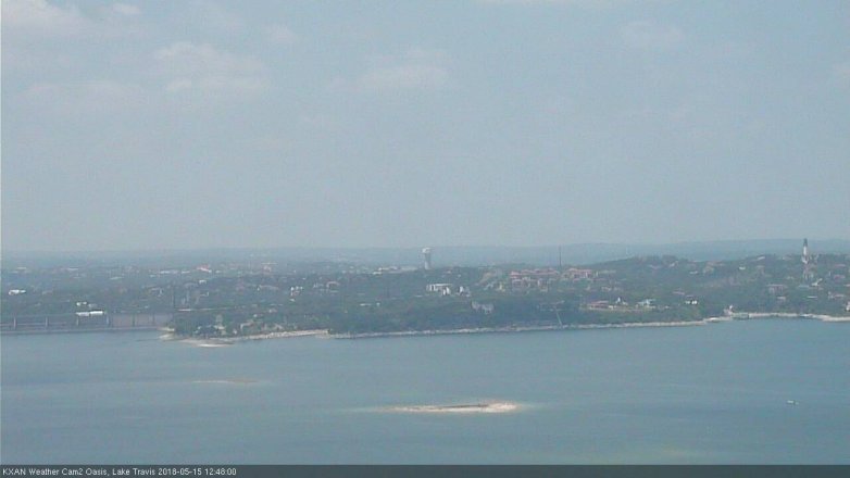 Lake Travis webcam, May 15, 2018 11:50 AM CT