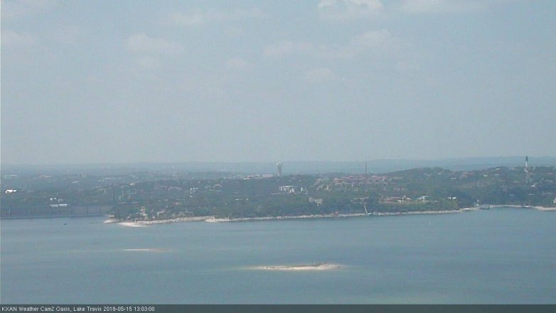 Lake Travis webcam, May 15, 2018 12:05 PM CT
